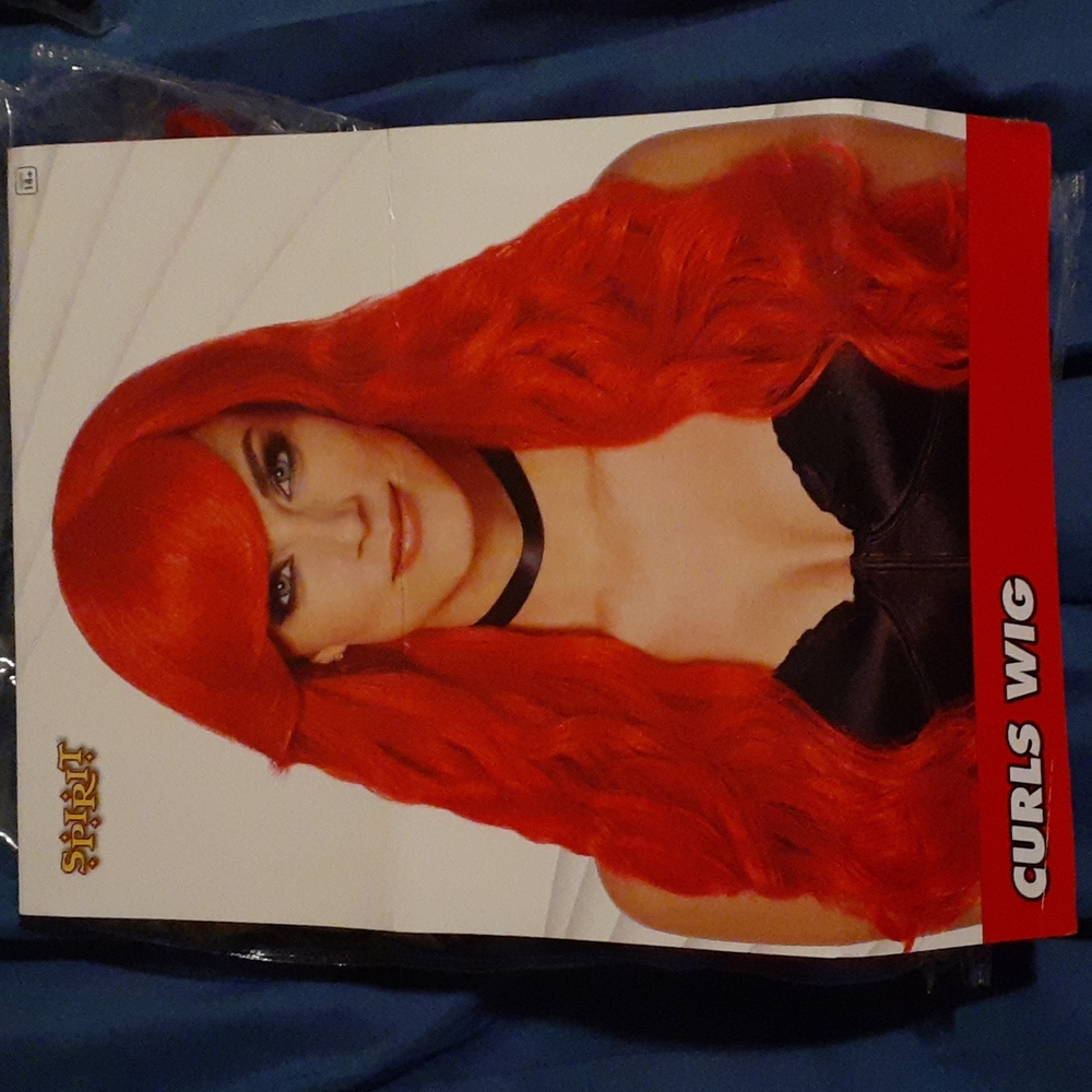 Red costume wig